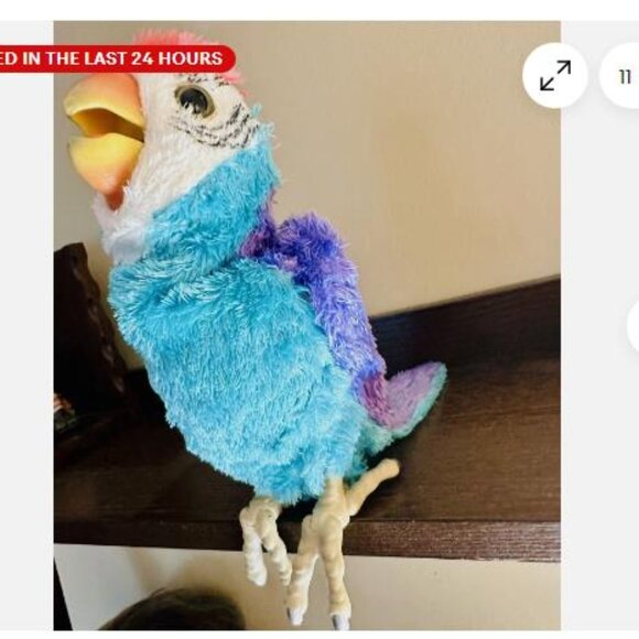 Fur Real Furreal Friends Talking Parrot Squawkers McCaw Hasbro 2007 Tested - Picture 1 of 13